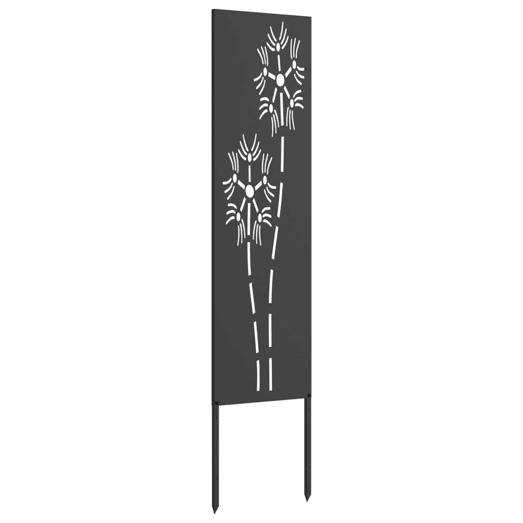 vidaXL Ekran zapewniający prywatność w ogrodzie Czarny 32 x 140 cm