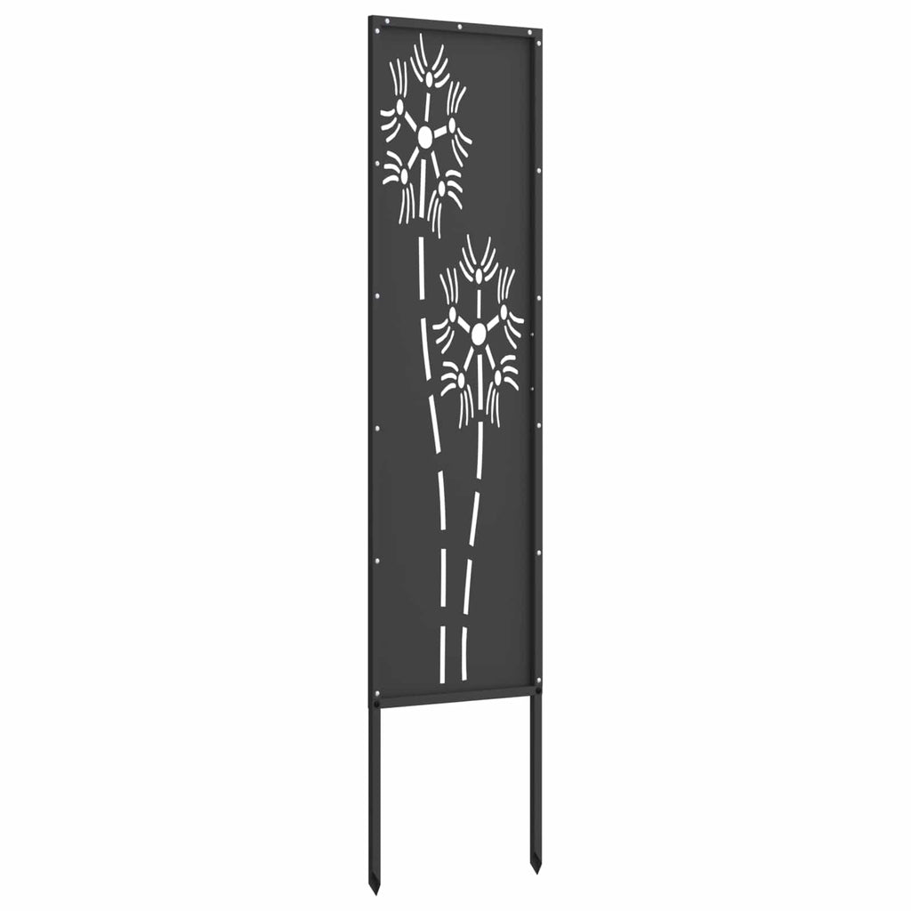 vidaXL Ekran zapewniający prywatność w ogrodzie Czarny 32 x 140 cm