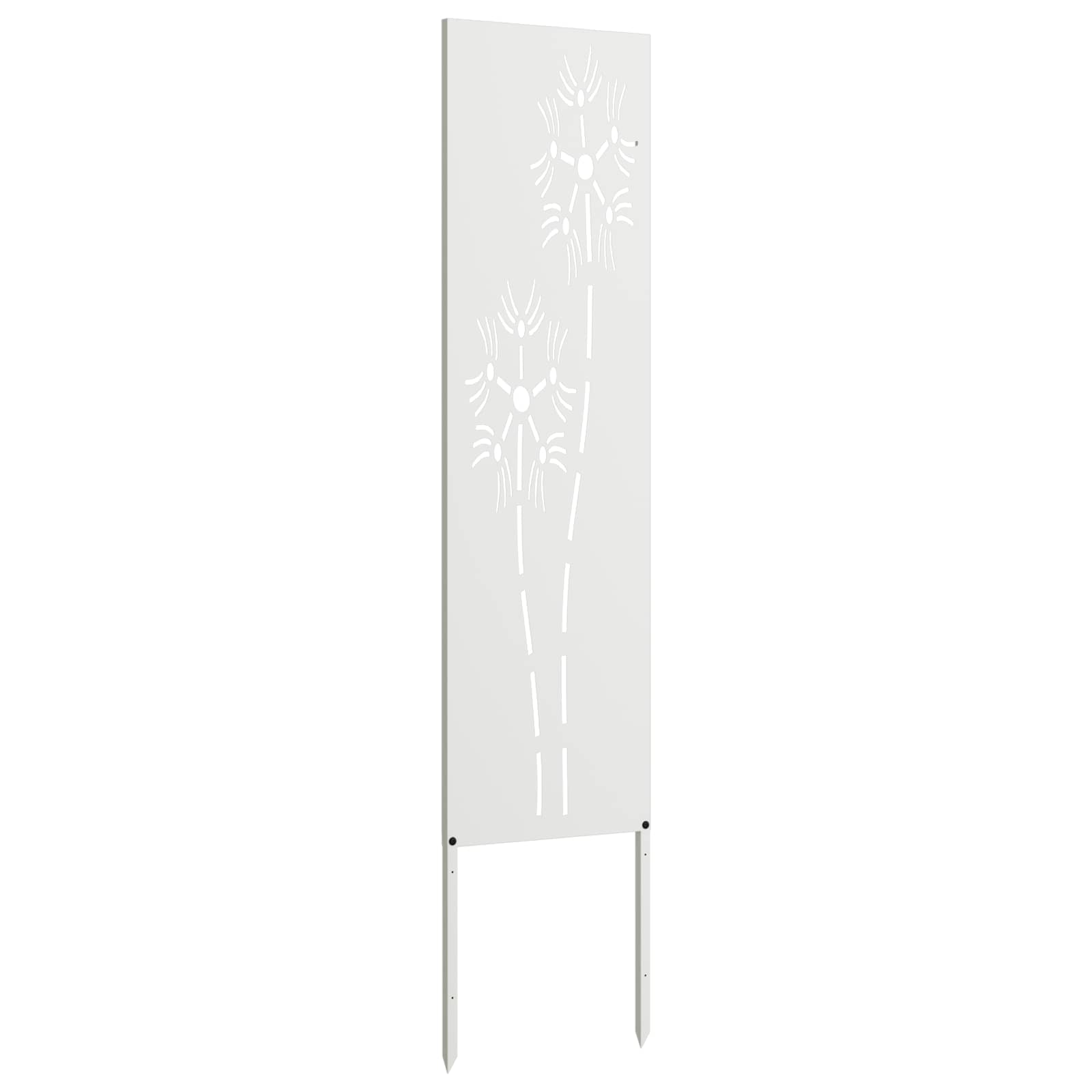 vidaXL Ekran zapewniający prywatność w ogrodzie Biały 32 x 140 cm