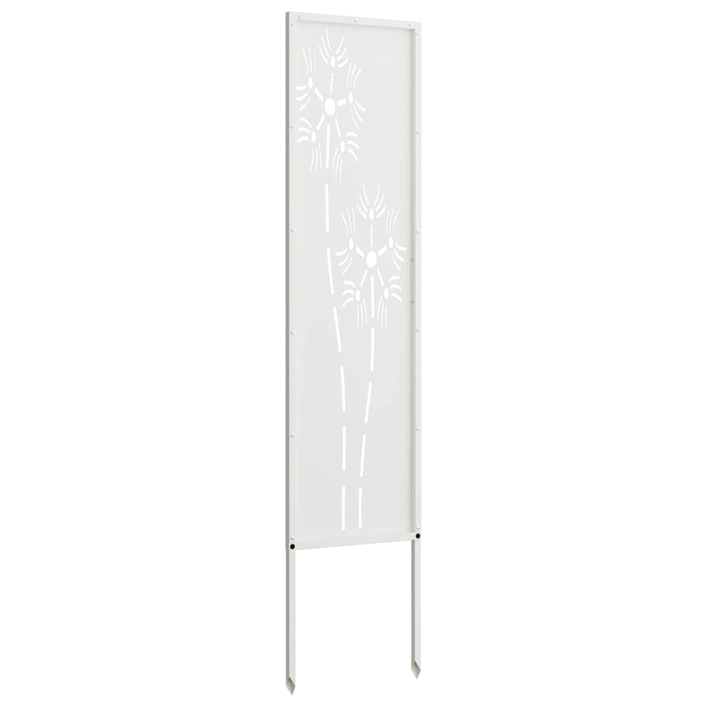 vidaXL Ekran zapewniający prywatność w ogrodzie Biały 32 x 140 cm