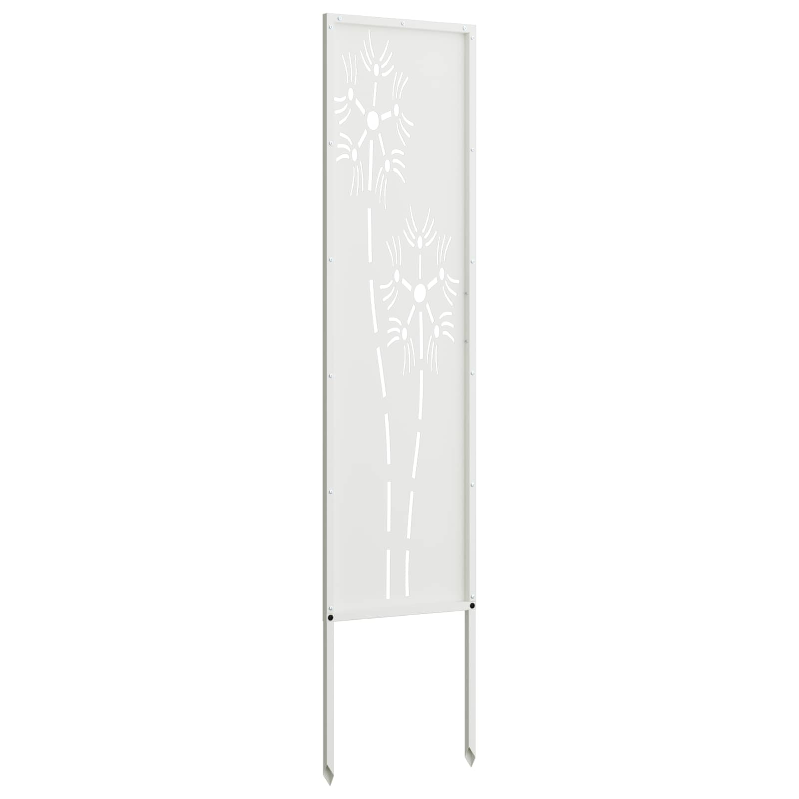 vidaXL Ekran zapewniający prywatność w ogrodzie Biały 32 x 140 cm