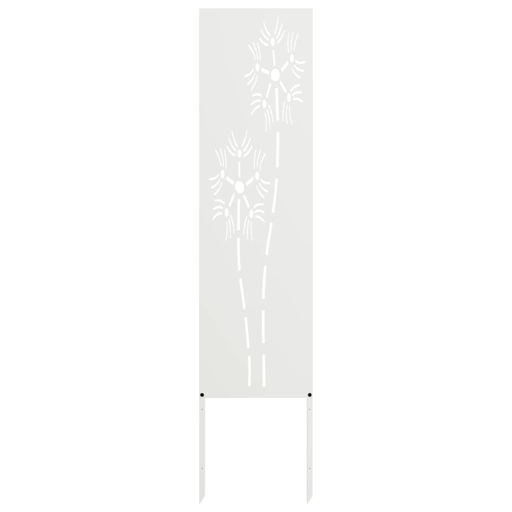 vidaXL Ekran zapewniający prywatność w ogrodzie Biały 32 x 140 cm