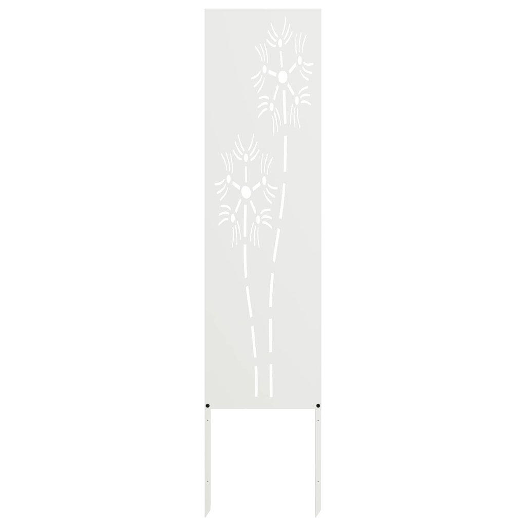 vidaXL Ekran zapewniający prywatność w ogrodzie Biały 32 x 140 cm