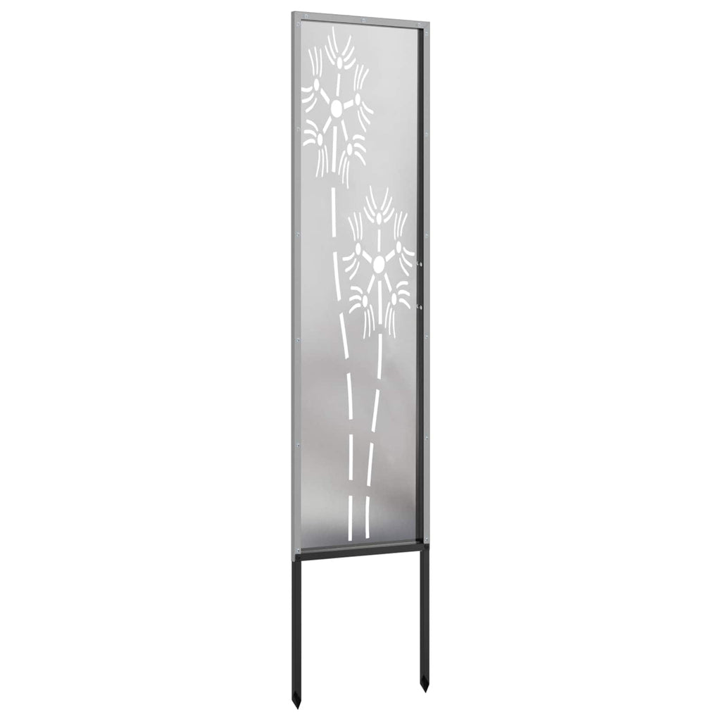 vidaXL Ekran zapewniający prywatność w ogrodzie Srebrny 32 x 140 cm