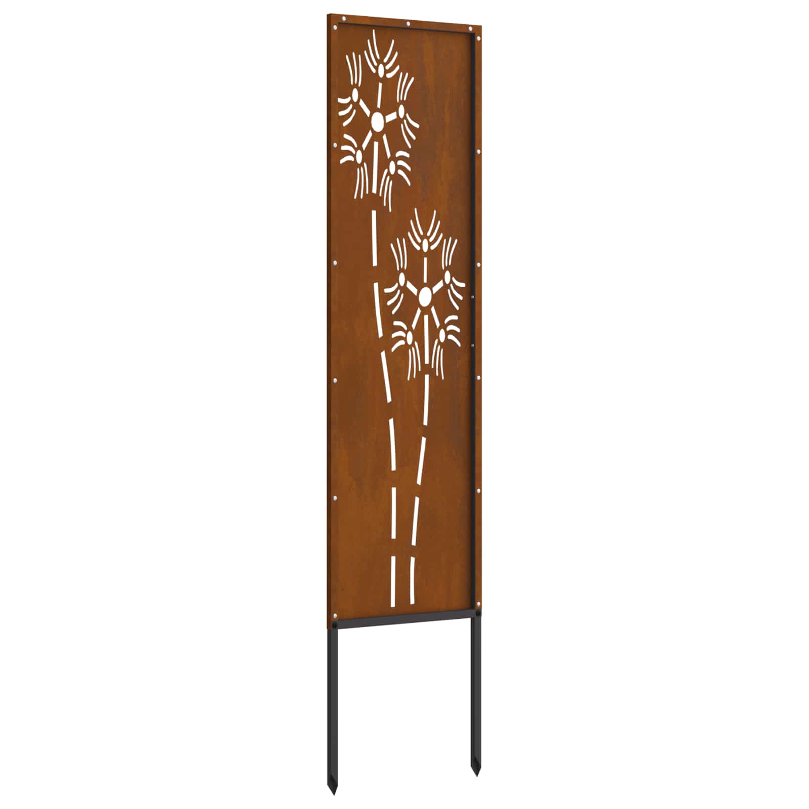 vidaXL Ekran zapewniający prywatność w ogrodzie Rdzawy 32 x 140 cm