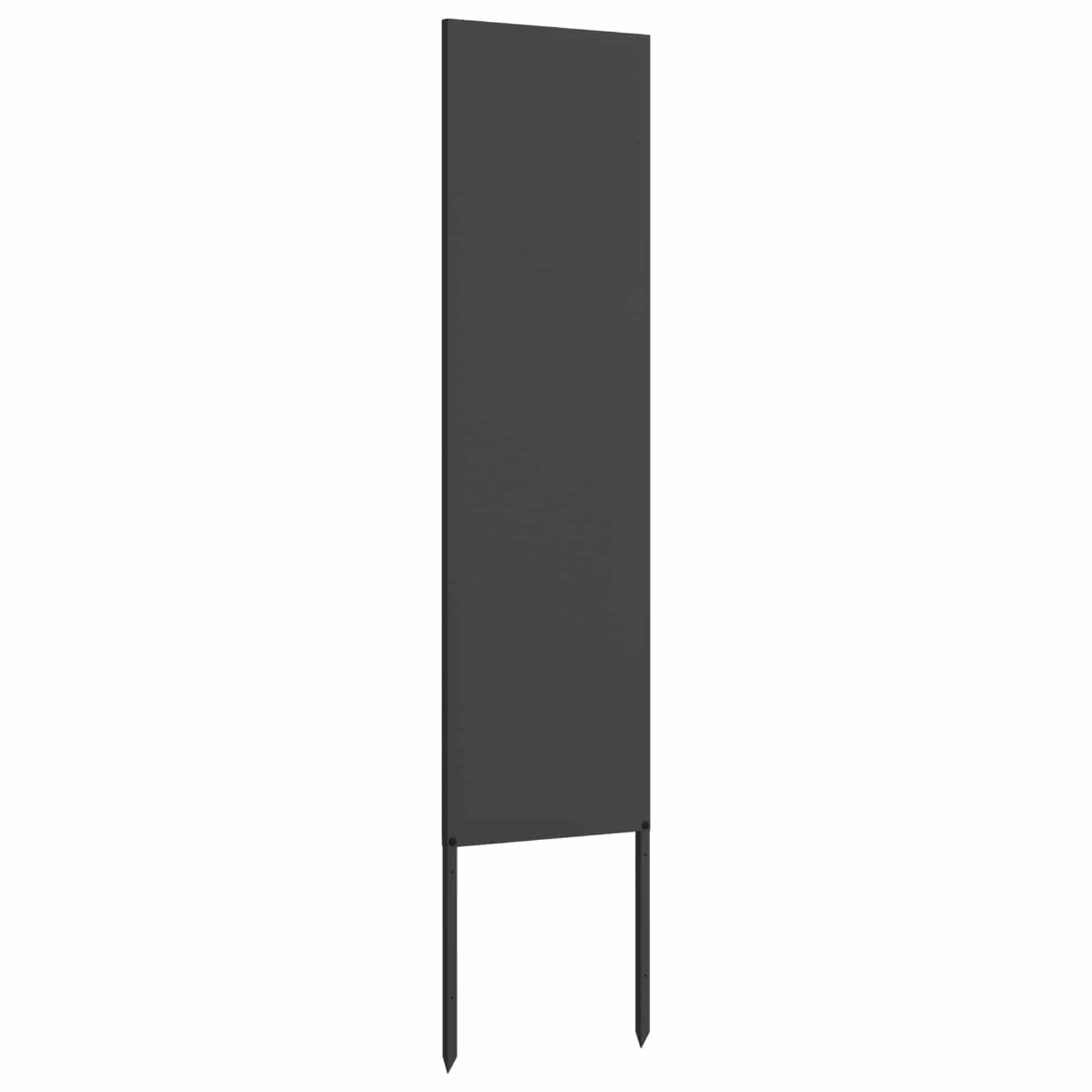 vidaXL Ekran zapewniający prywatność w ogrodzie Czarny 32 x 140 cm