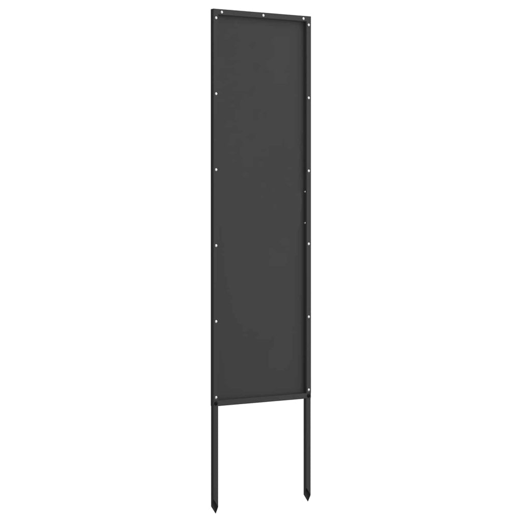 vidaXL Ekran zapewniający prywatność w ogrodzie Czarny 32 x 140 cm