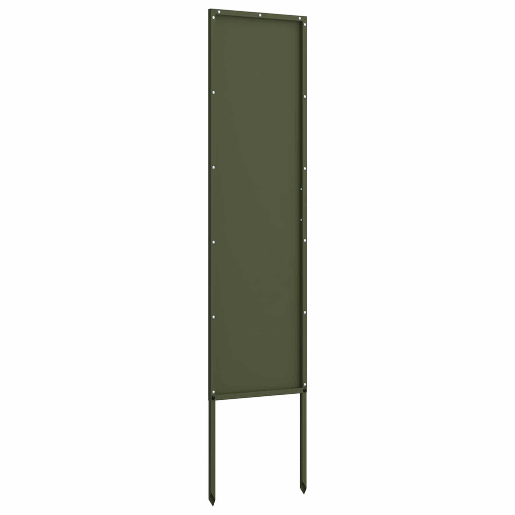 vidaXL Ekran zapewniający prywatność w ogrodzie oliwkowy 32 x 140 cm