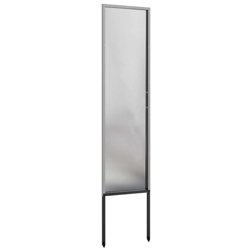 vidaXL Ekran zapewniający prywatność w ogrodzie Srebrny 32 x 140 cm