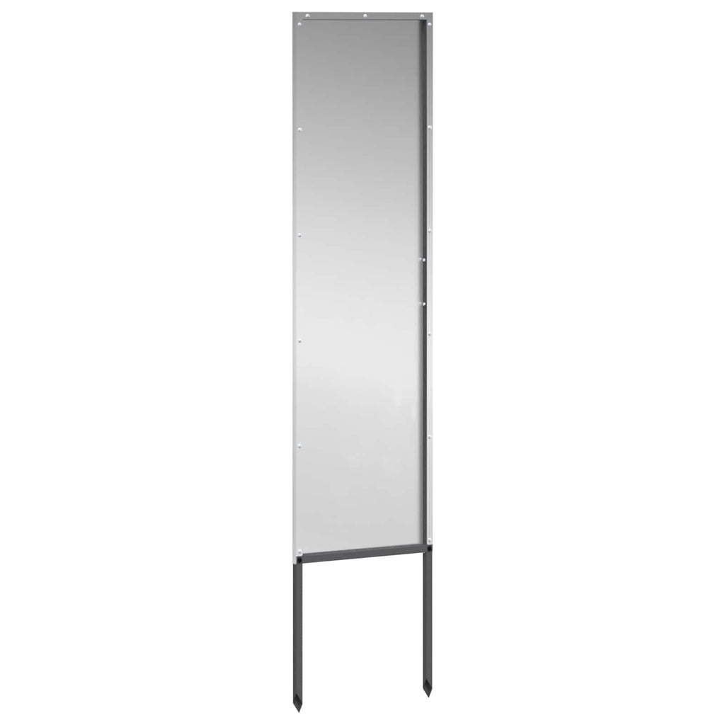 vidaXL Ekran zapewniający prywatność w ogrodzie Srebrny 32 x 140 cm
