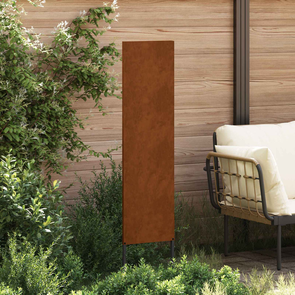 vidaXL Ekran zapewniający prywatność w ogrodzie Rdzawy 32 x 140 cm