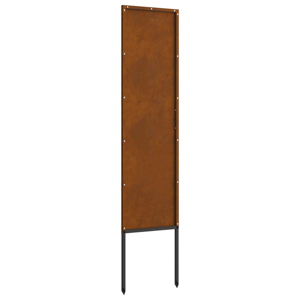 vidaXL Ekran zapewniający prywatność w ogrodzie Rdzawy 32 x 140 cm