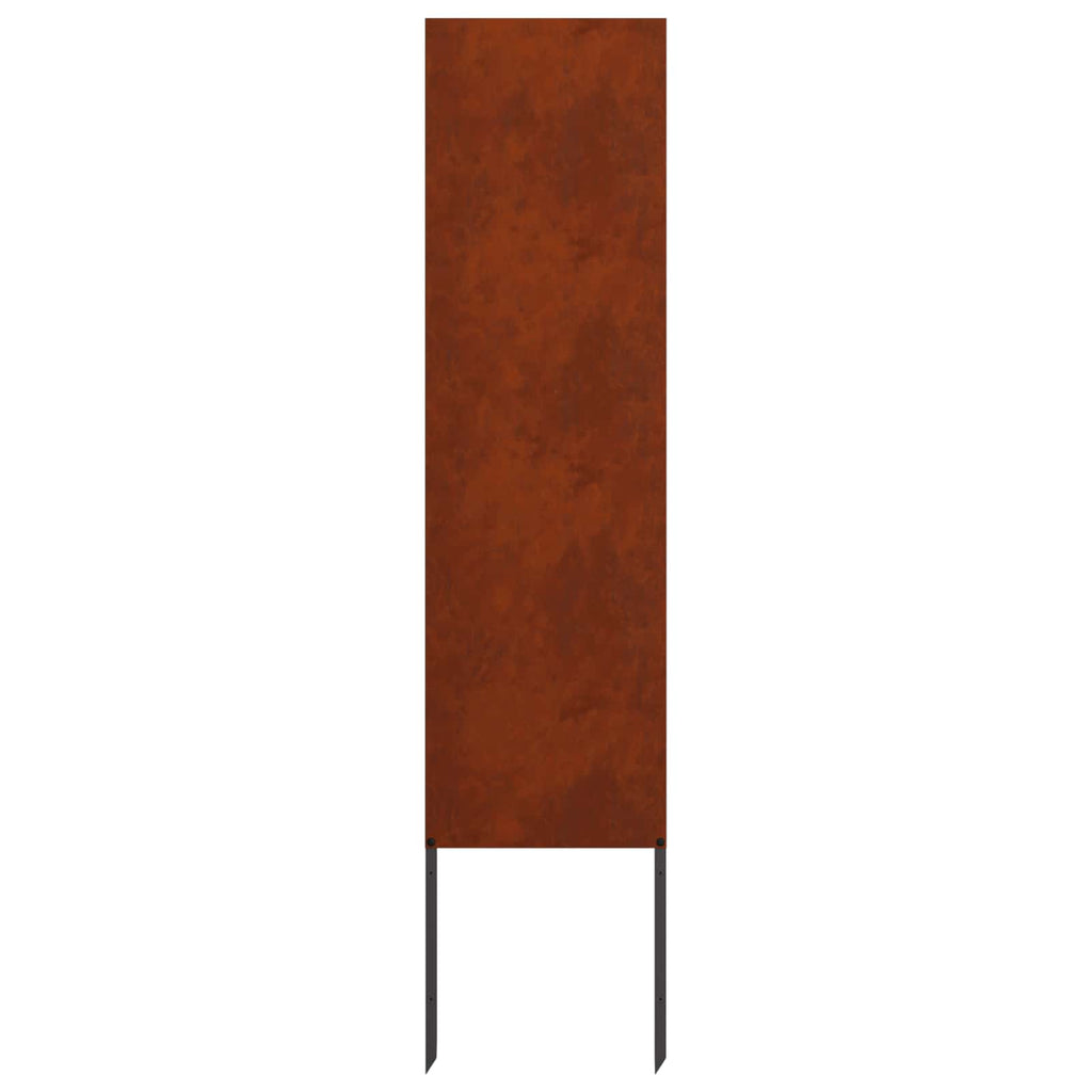 vidaXL Ekran zapewniający prywatność w ogrodzie Rdzawy 32 x 140 cm
