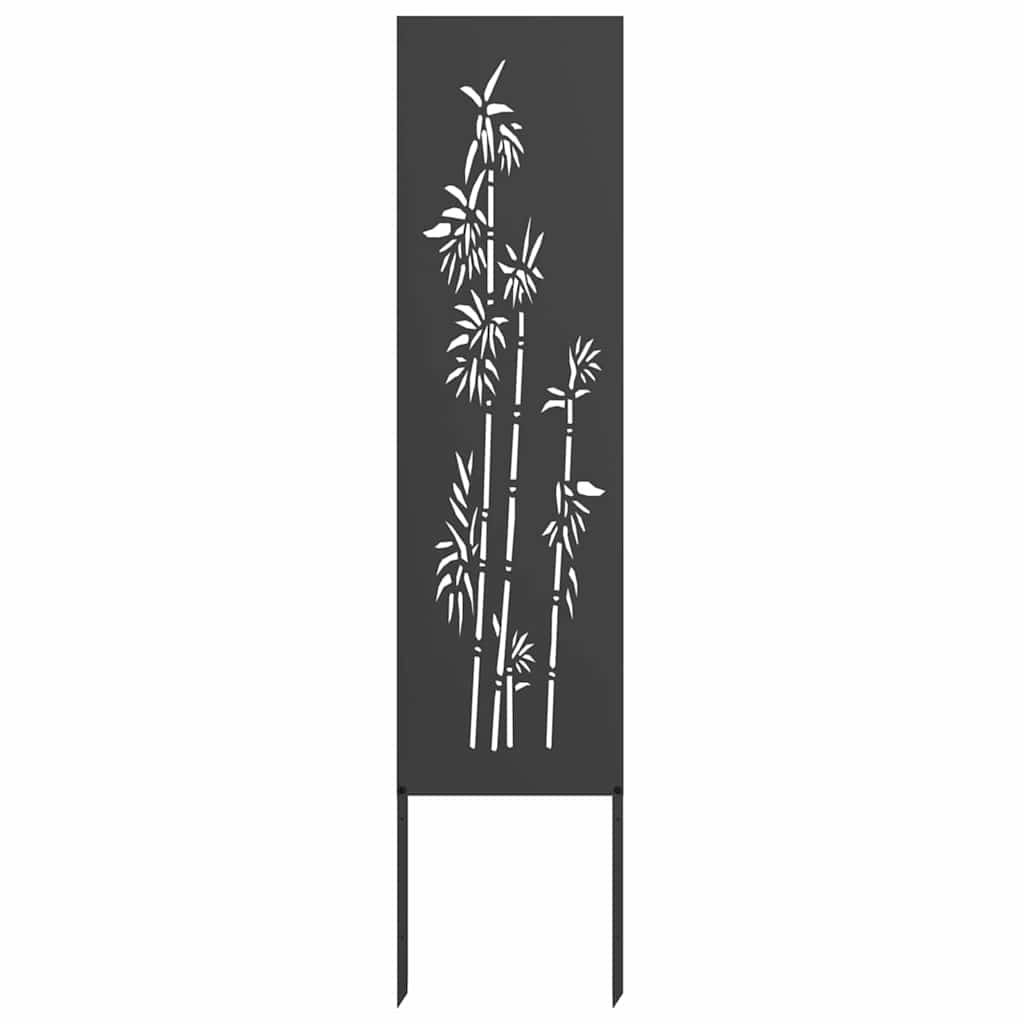 vidaXL Ekran zapewniający prywatność w ogrodzie Czarny 32 x 140 cm