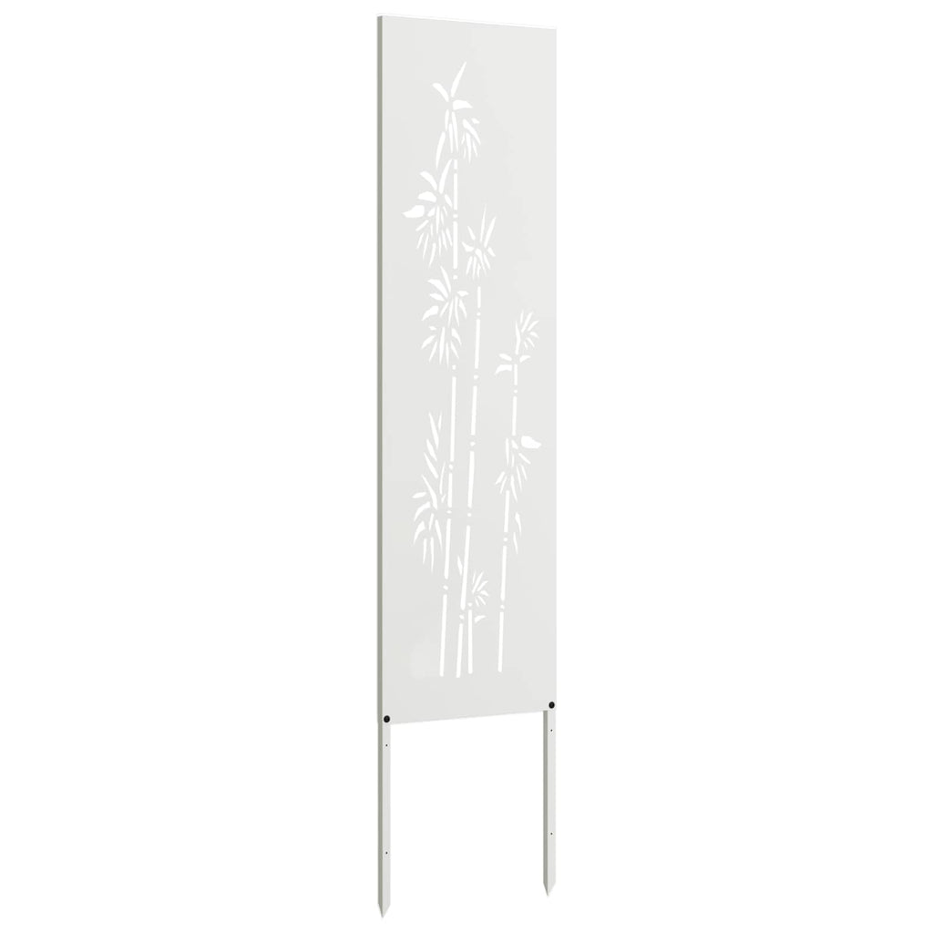 vidaXL Ekran zapewniający prywatność w ogrodzie Biały 32 x 140 cm