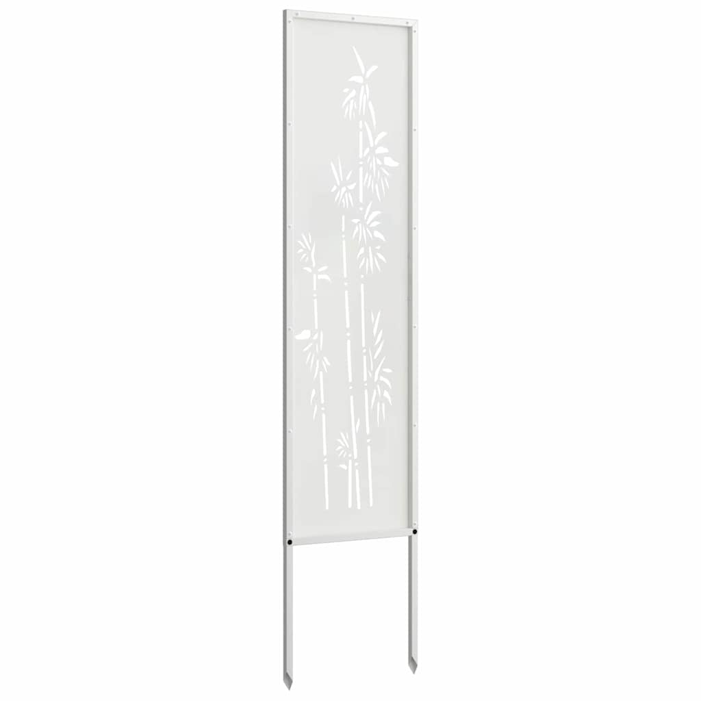 vidaXL Ekran zapewniający prywatność w ogrodzie Biały 32 x 140 cm