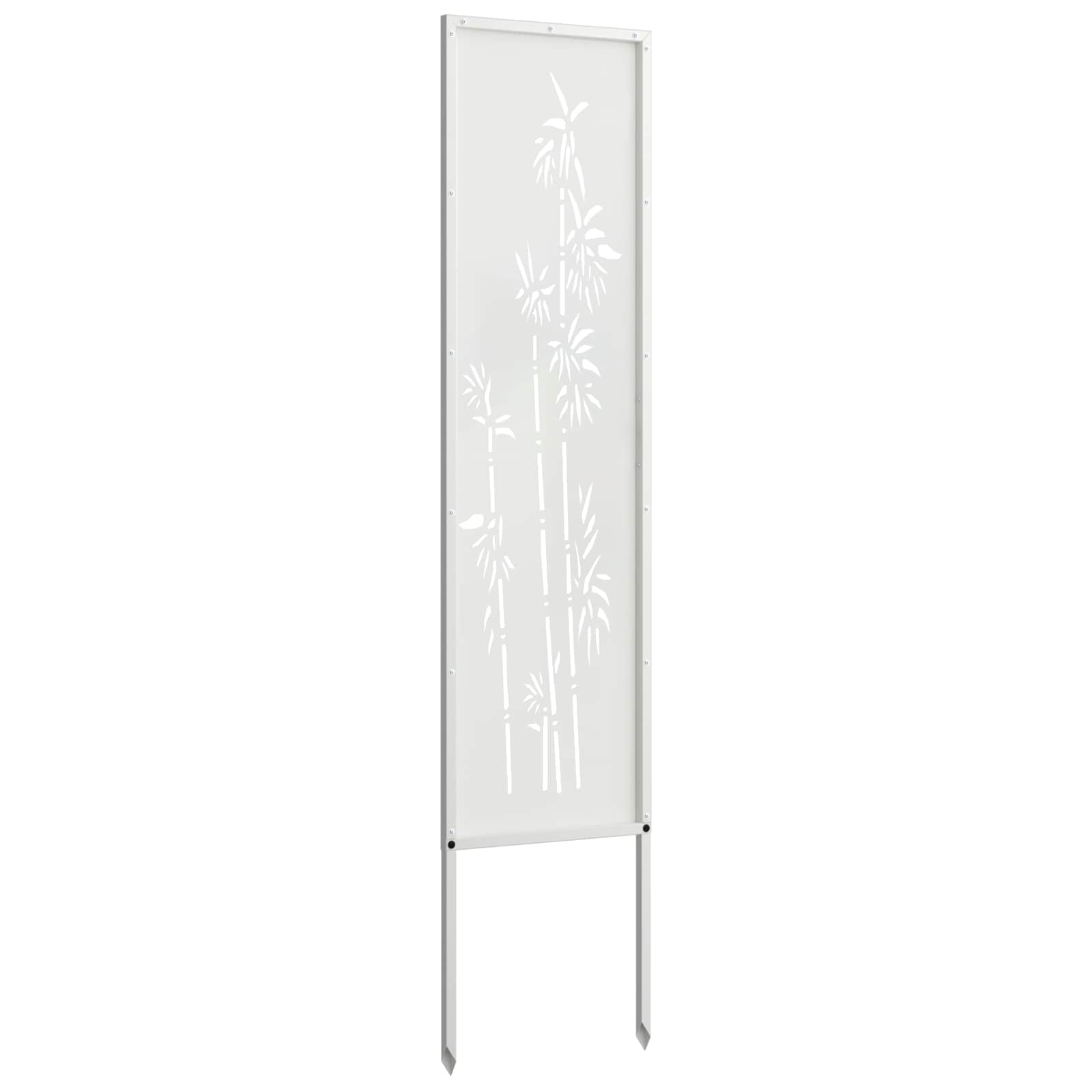 vidaXL Ekran zapewniający prywatność w ogrodzie Biały 32 x 140 cm