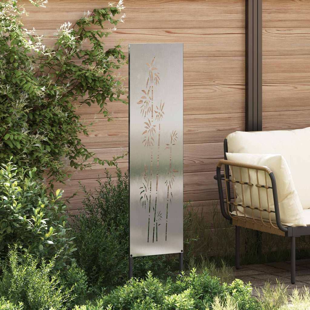 vidaXL Ekran zapewniający prywatność w ogrodzie Srebrny 32 x 140 cm