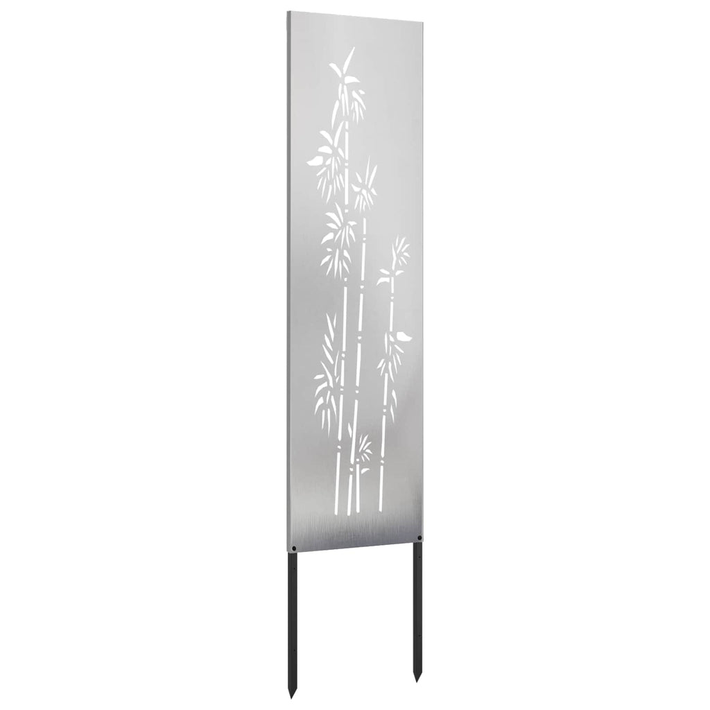 vidaXL Ekran zapewniający prywatność w ogrodzie Srebrny 32 x 140 cm