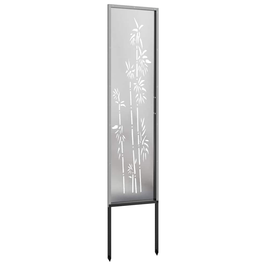 vidaXL Ekran zapewniający prywatność w ogrodzie Srebrny 32 x 140 cm