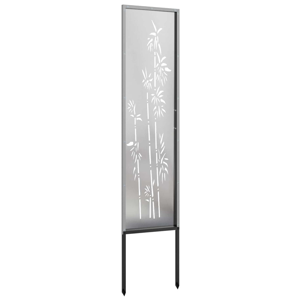 vidaXL Ekran zapewniający prywatność w ogrodzie Srebrny 32 x 140 cm