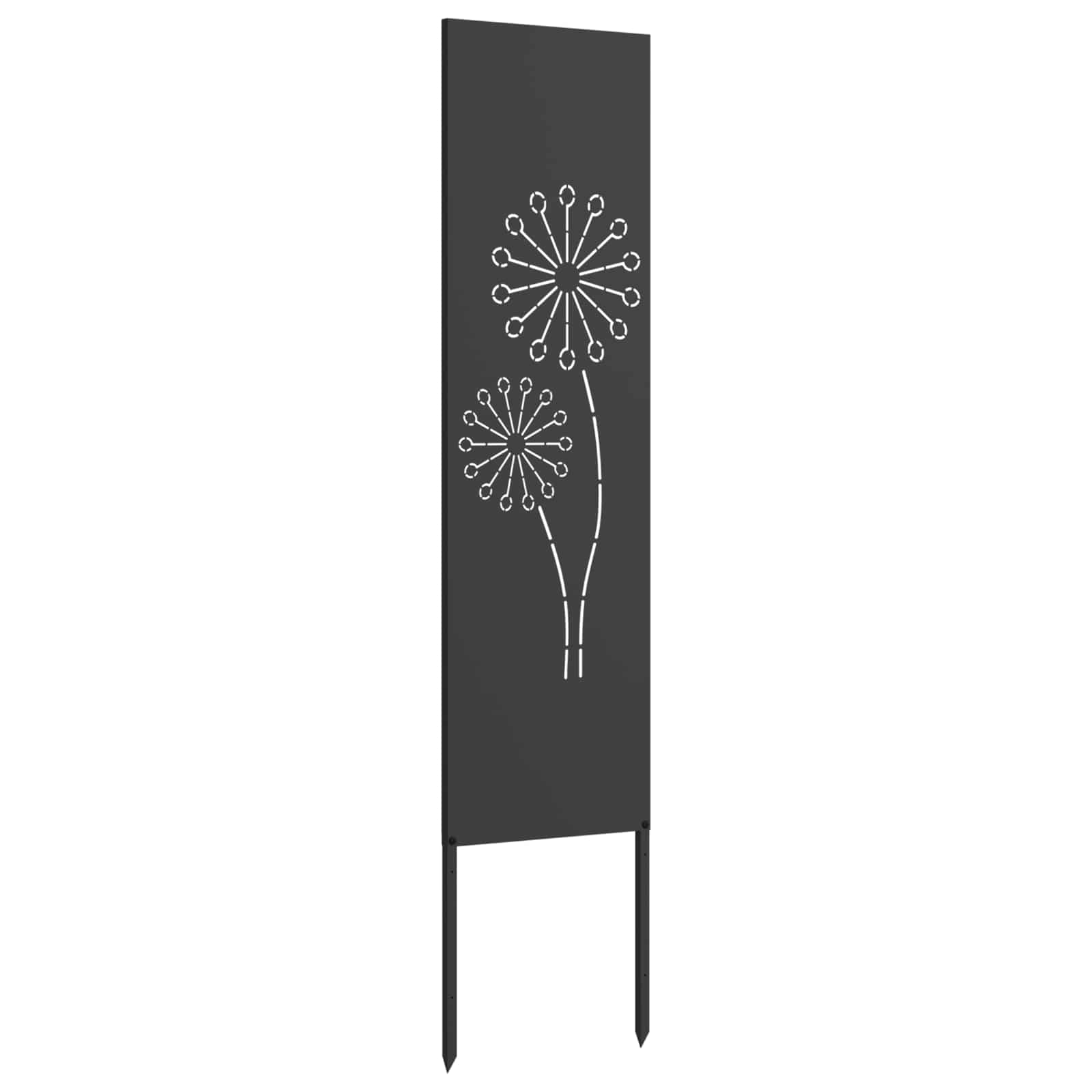 vidaXL Ekran zapewniający prywatność w ogrodzie Czarny 32 x 140 cm