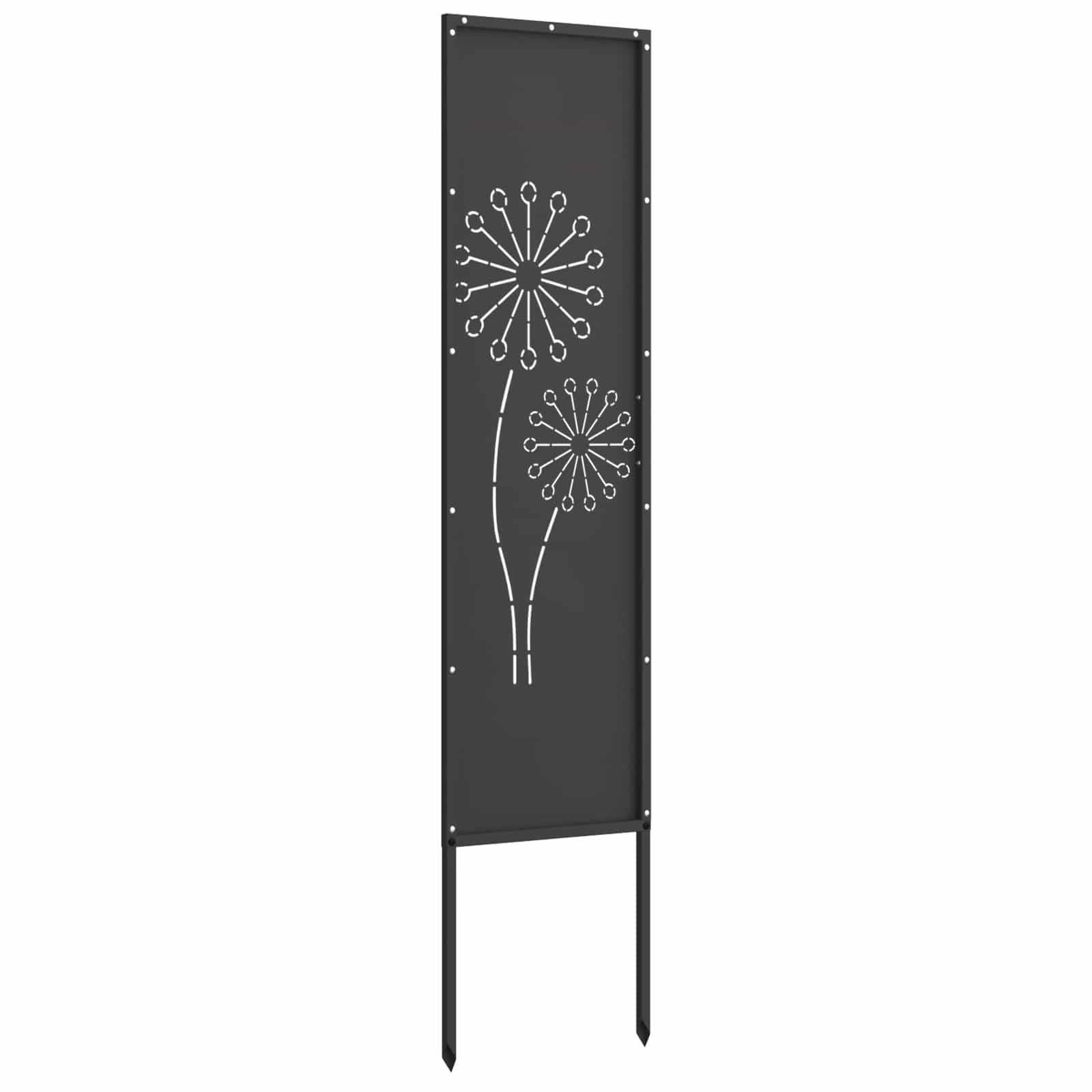vidaXL Ekran zapewniający prywatność w ogrodzie Czarny 32 x 140 cm