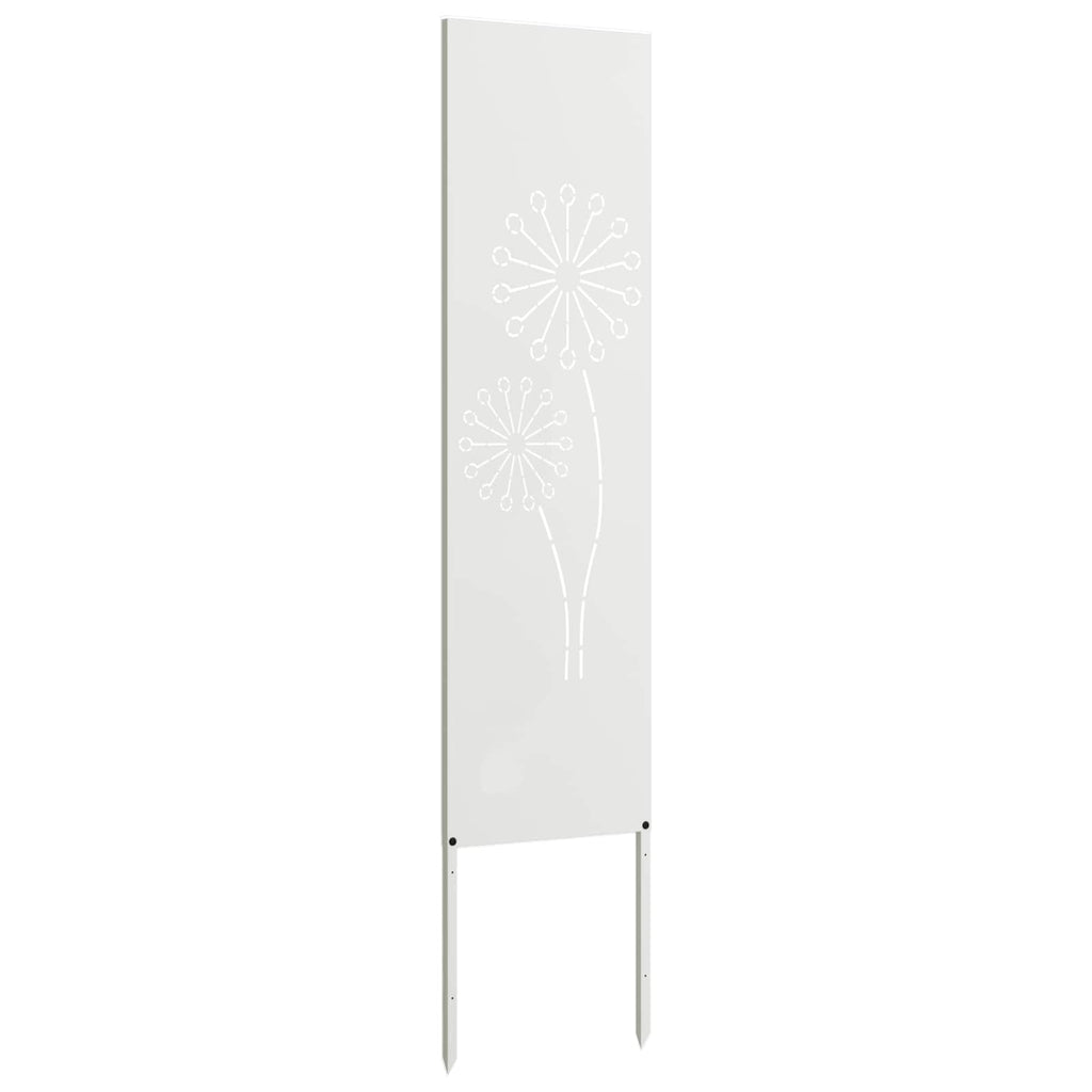 vidaXL Ekran zapewniający prywatność w ogrodzie Biały 32 x 140 cm