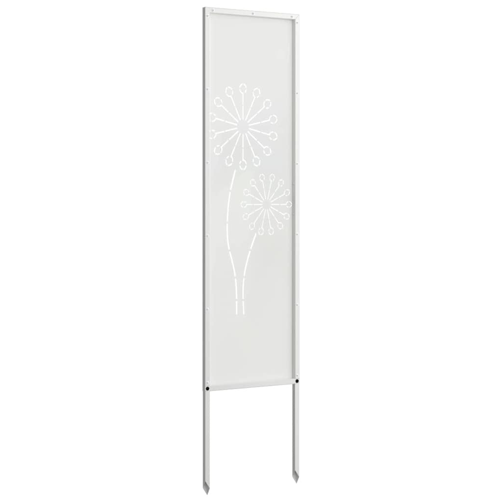 vidaXL Ekran zapewniający prywatność w ogrodzie Biały 32 x 140 cm