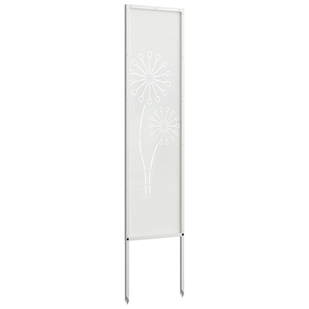 vidaXL Ekran zapewniający prywatność w ogrodzie Biały 32 x 140 cm