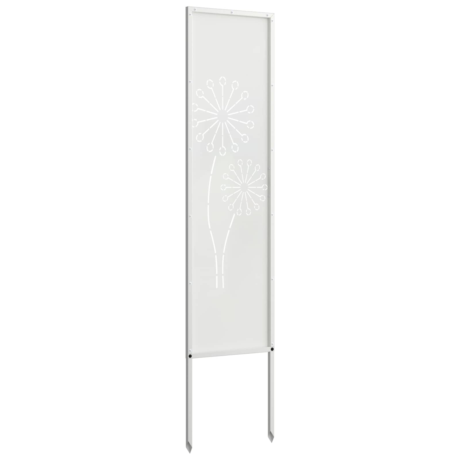 vidaXL Ekran zapewniający prywatność w ogrodzie Biały 32 x 140 cm