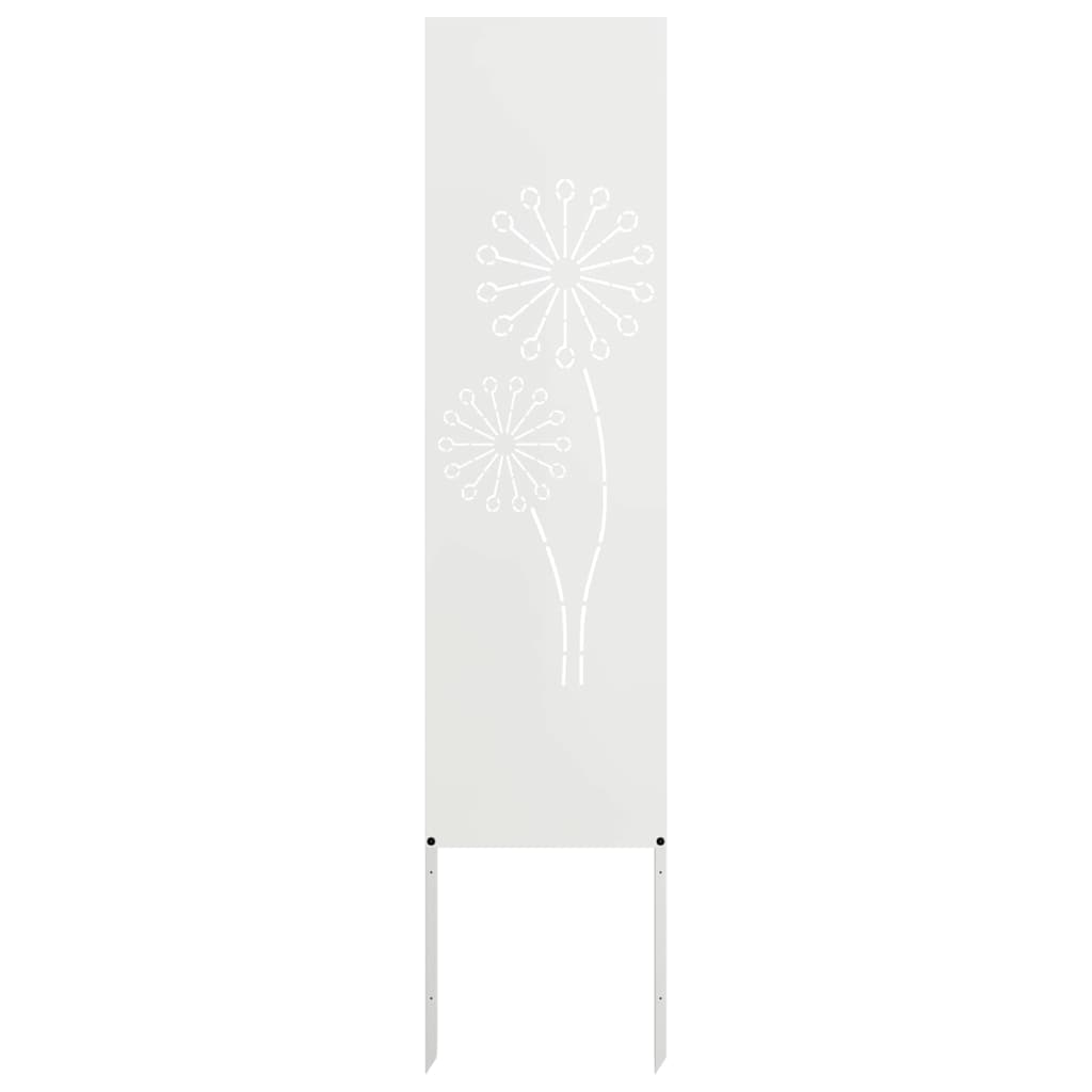 vidaXL Ekran zapewniający prywatność w ogrodzie Biały 32 x 140 cm