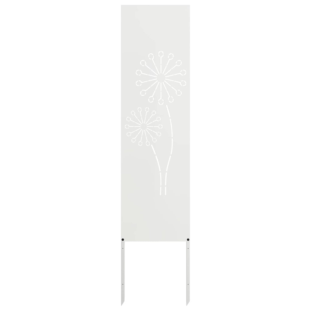 vidaXL Ekran zapewniający prywatność w ogrodzie Biały 32 x 140 cm
