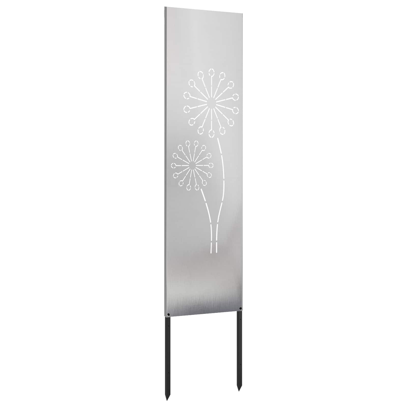 vidaXL Ekran zapewniający prywatność w ogrodzie Srebrny 32 x 140 cm