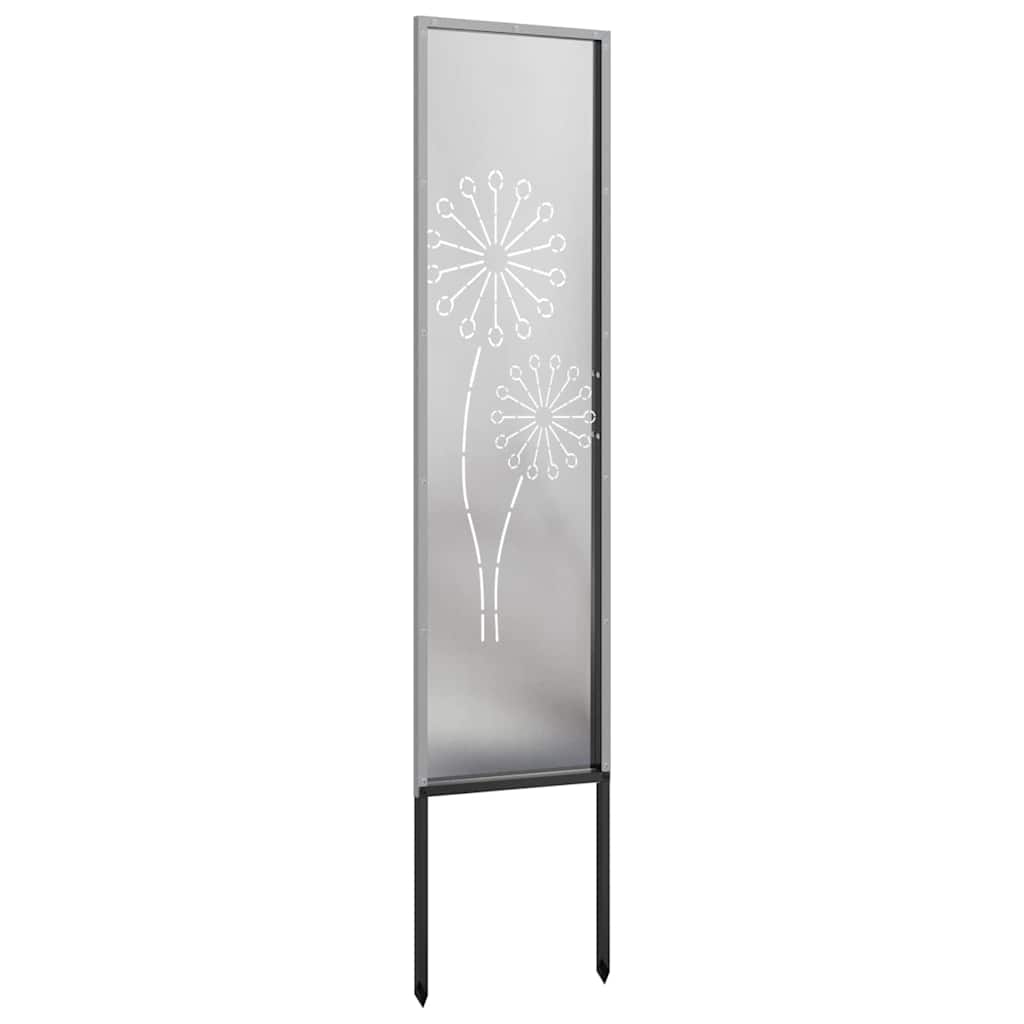vidaXL Ekran zapewniający prywatność w ogrodzie Srebrny 32 x 140 cm