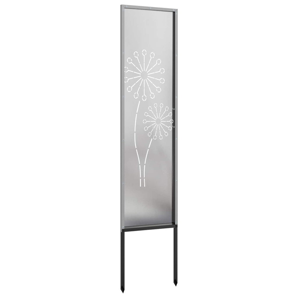 vidaXL Ekran zapewniający prywatność w ogrodzie Srebrny 32 x 140 cm