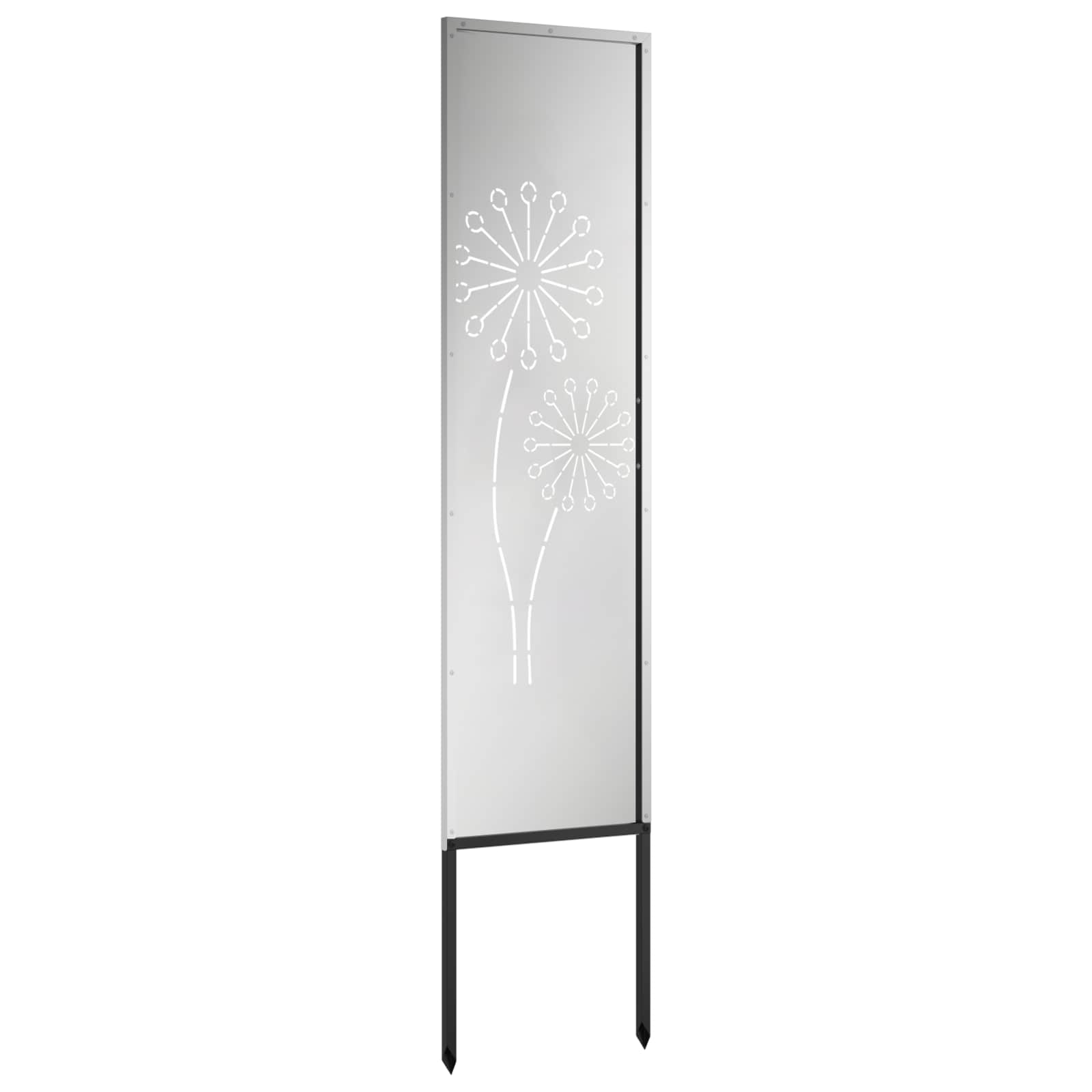 vidaXL Ekran zapewniający prywatność w ogrodzie Srebrny 32 x 140 cm