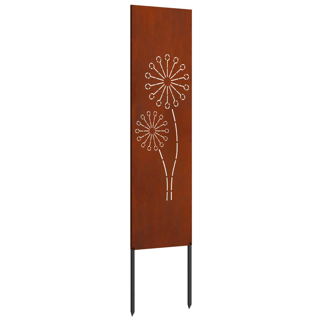 vidaXL Ekran zapewniający prywatność w ogrodzie Rdzawy 32 x 140 cm