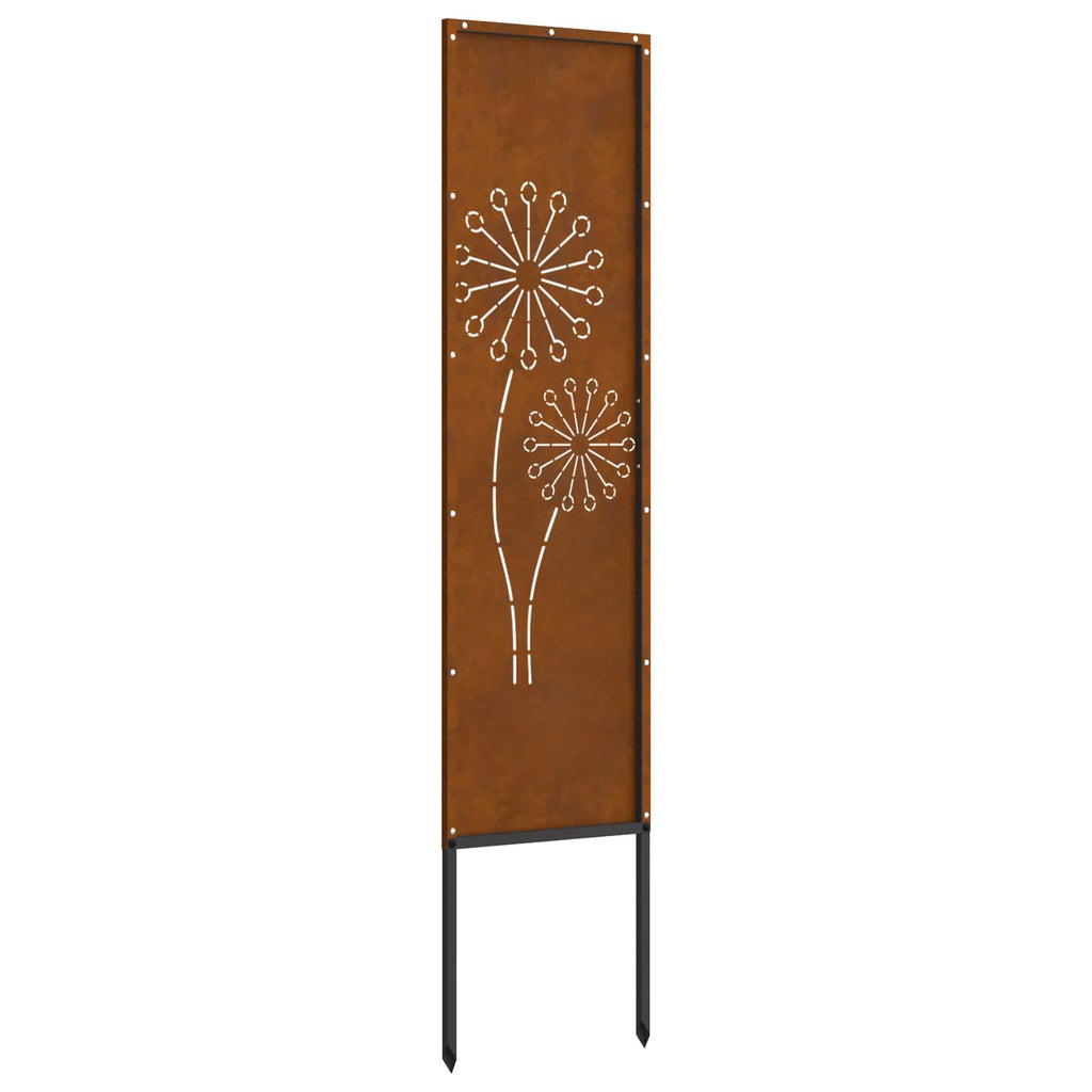 vidaXL Ekran zapewniający prywatność w ogrodzie Rdzawy 32 x 140 cm