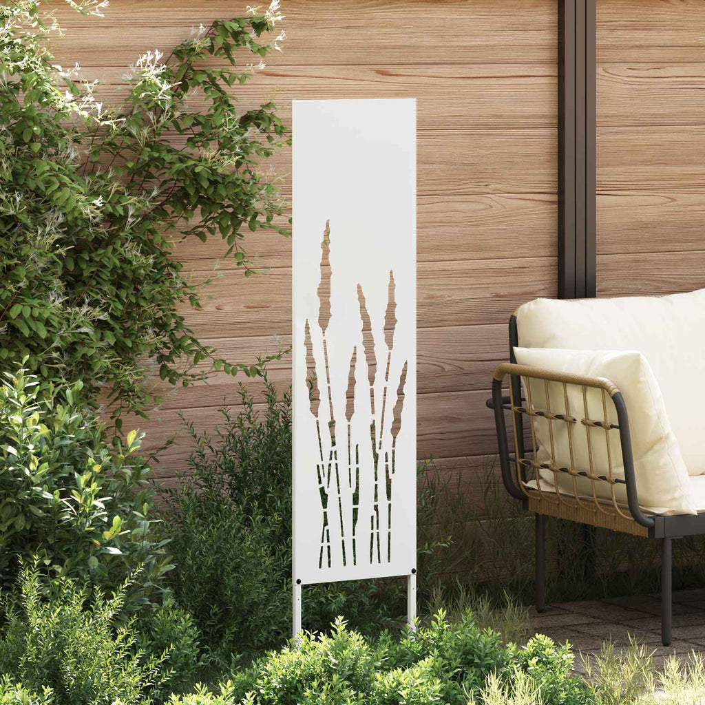 vidaXL Ekran zapewniający prywatność w ogrodzie Biały 32 x 140 cm