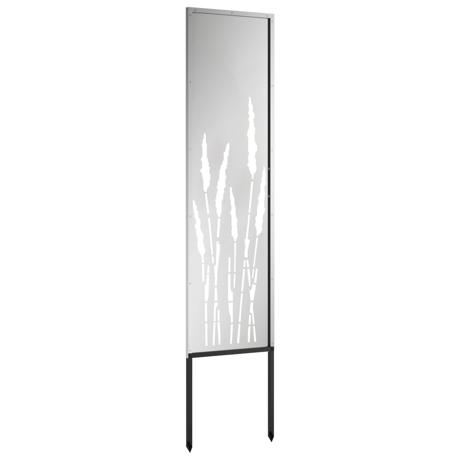 vidaXL Ekran zapewniający prywatność w ogrodzie Srebrny 32 x 140 cm