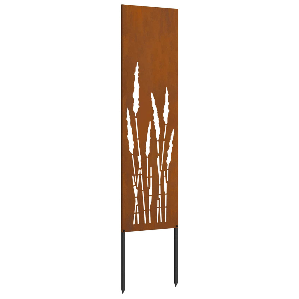 vidaXL Ekran zapewniający prywatność w ogrodzie Rdzawy 32 x 140 cm