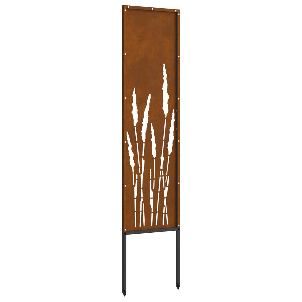 vidaXL Ekran zapewniający prywatność w ogrodzie Rdzawy 32 x 140 cm
