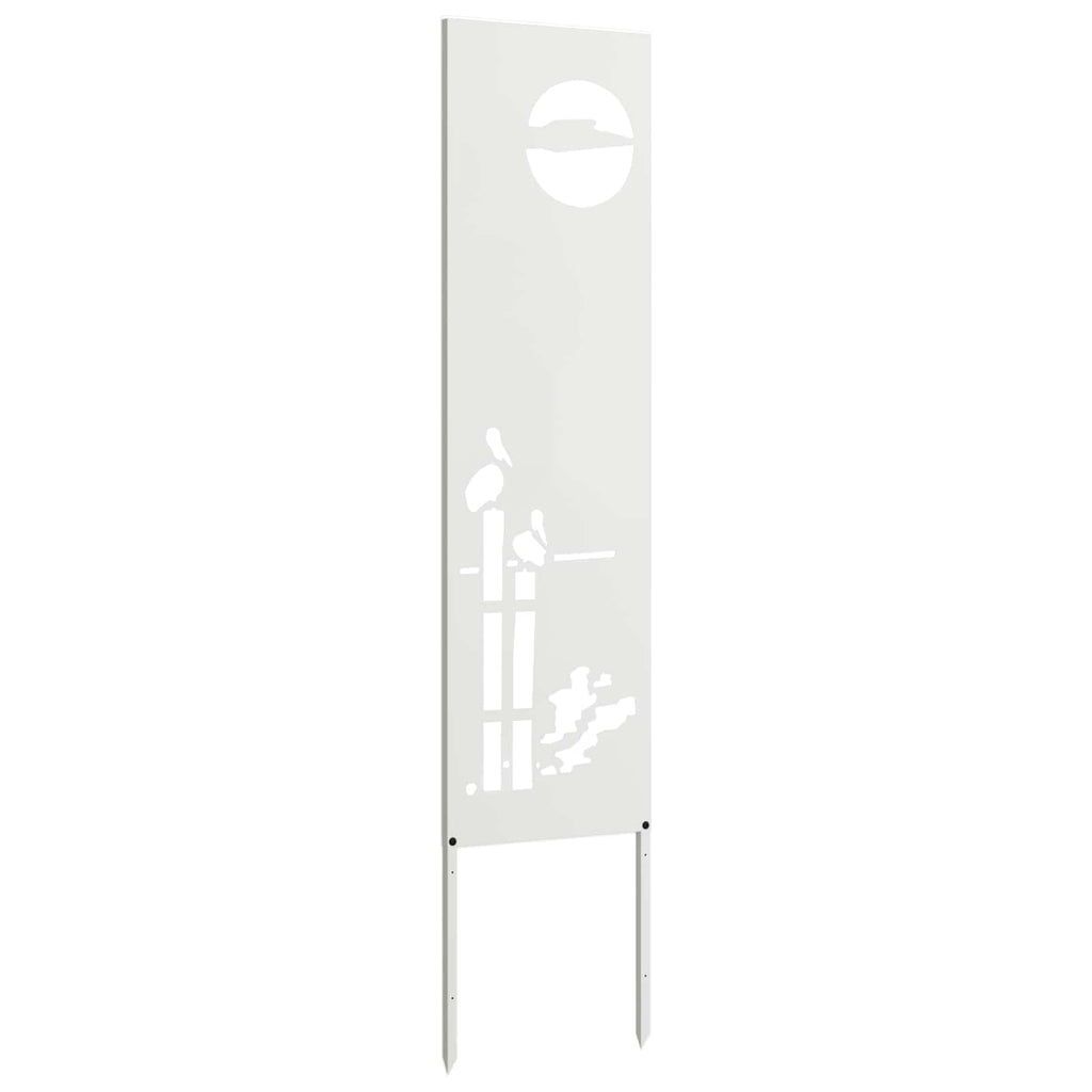 vidaXL Ekran zapewniający prywatność w ogrodzie Biały 32 x 140 cm