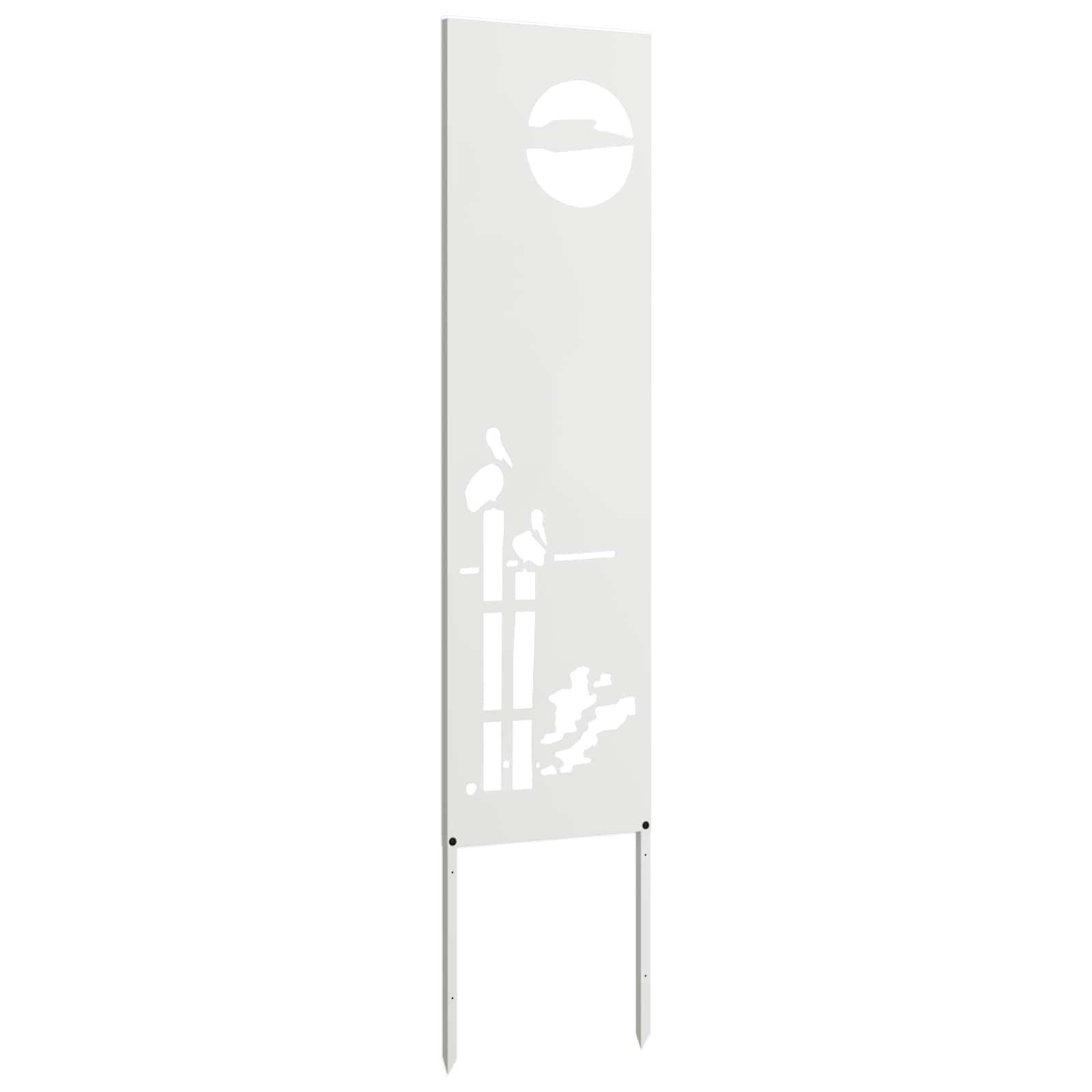 vidaXL Ekran zapewniający prywatność w ogrodzie Biały 32 x 140 cm