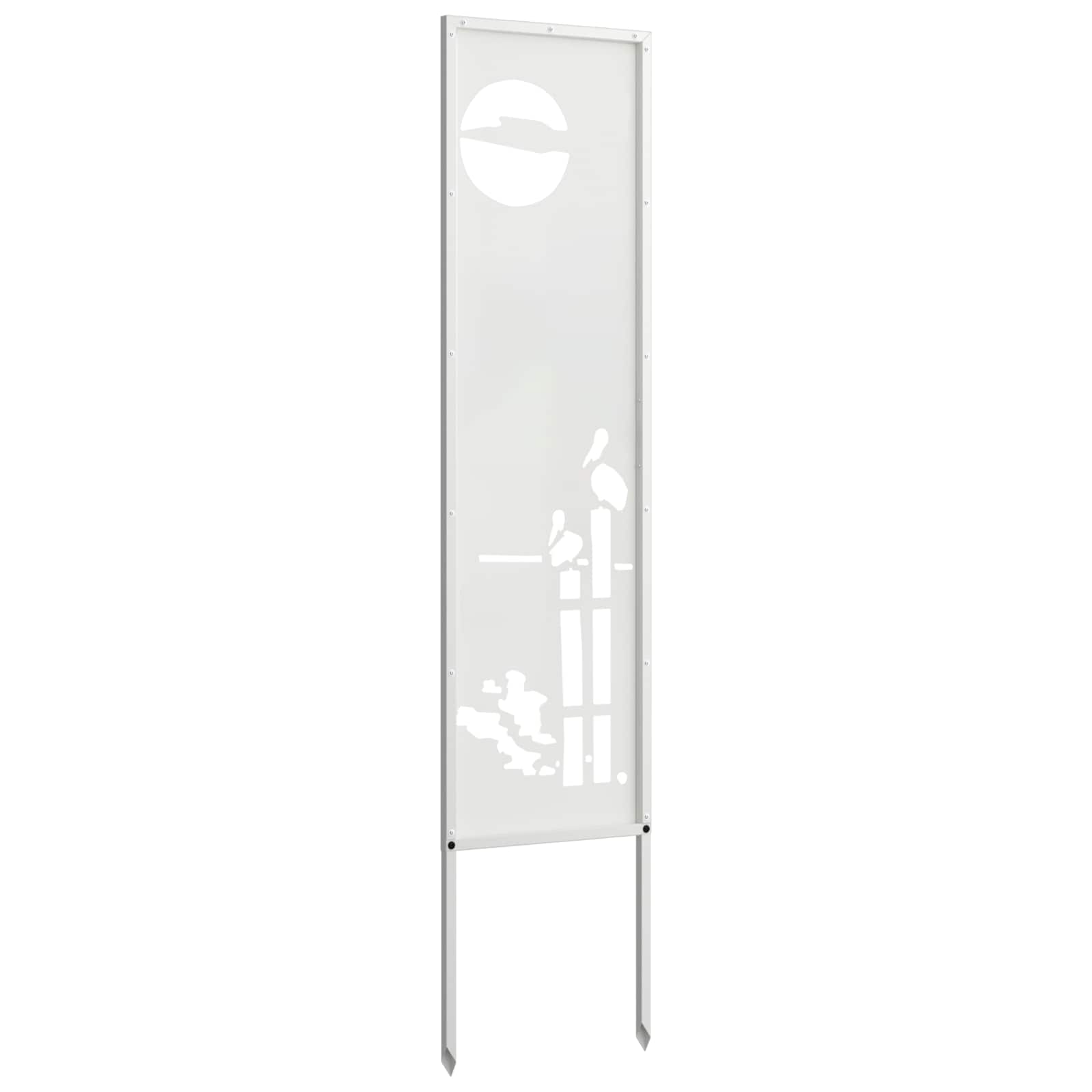 vidaXL Ekran zapewniający prywatność w ogrodzie Biały 32 x 140 cm