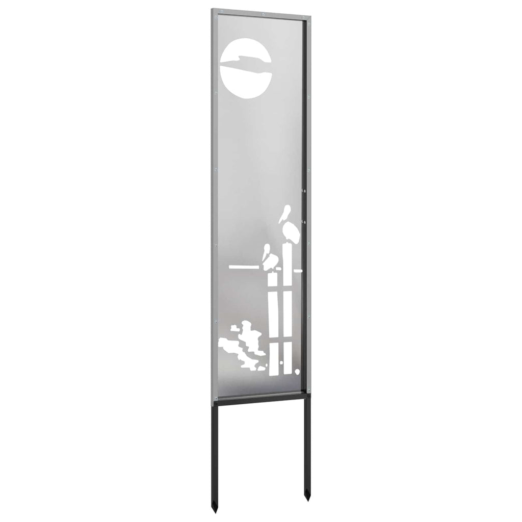 vidaXL Ekran zapewniający prywatność w ogrodzie Srebrny 32 x 140 cm