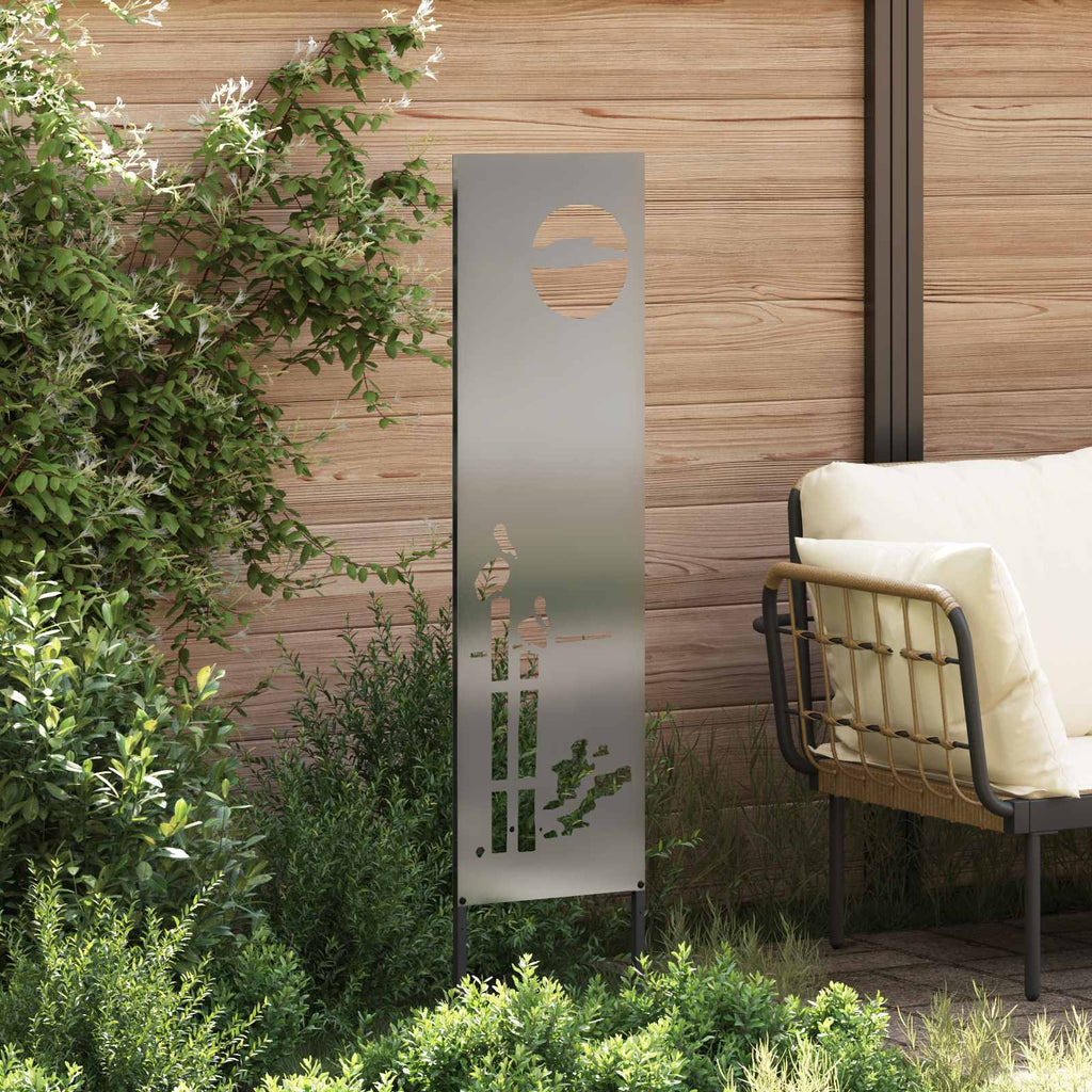 vidaXL Ekran zapewniający prywatność w ogrodzie Srebrny 32 x 140 cm