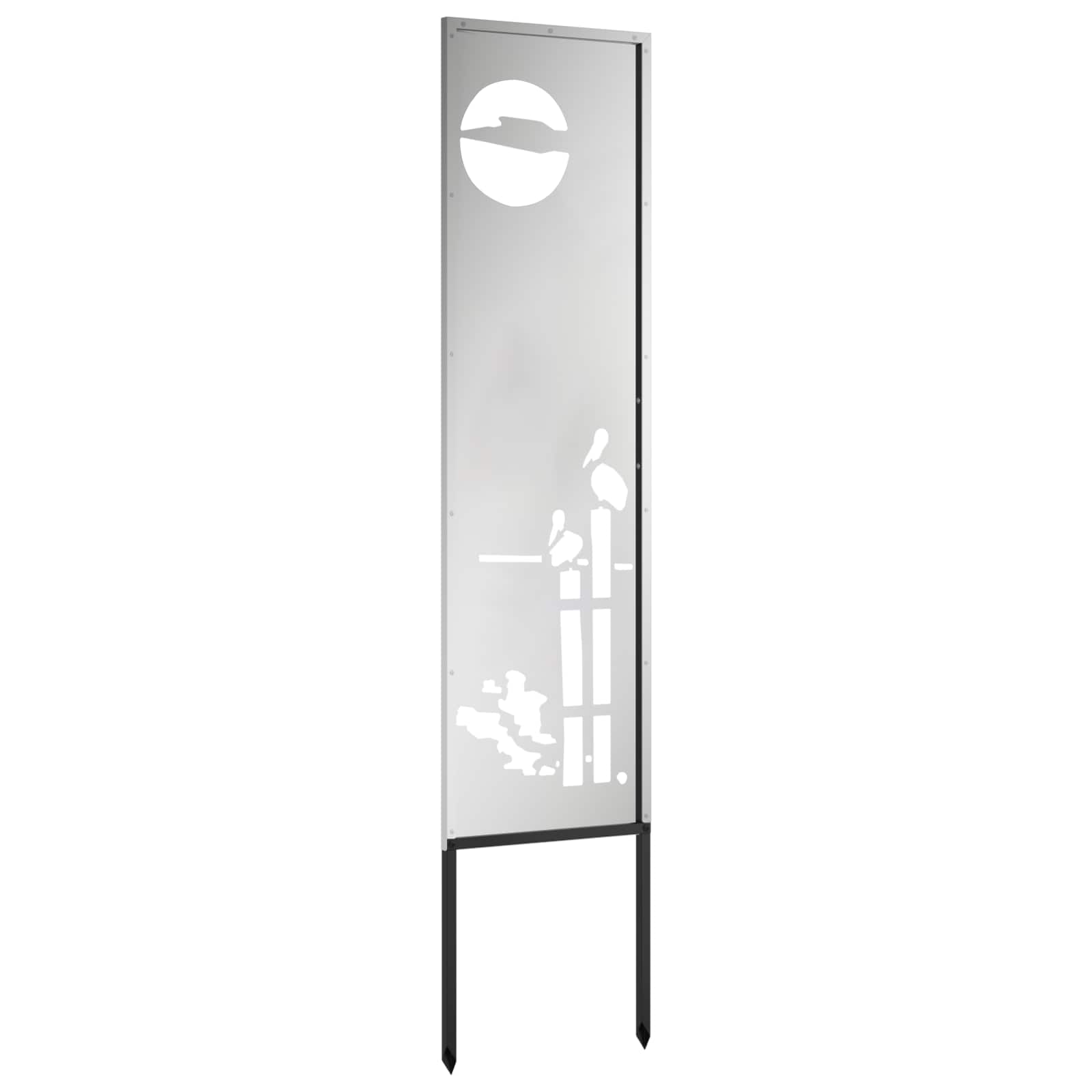 vidaXL Ekran zapewniający prywatność w ogrodzie Srebrny 32 x 140 cm