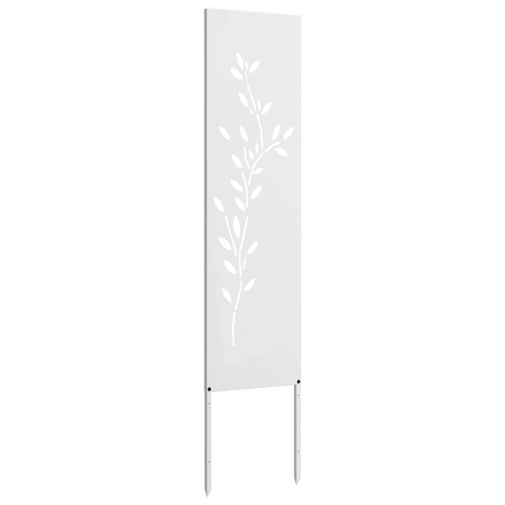 vidaXL Ekran zapewniający prywatność w ogrodzie Biały 32 x 140 cm
